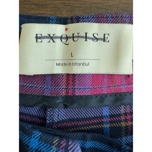 Exquise Cropped Plaid Pants NWOT Size Large from Anthropologie - Picture 6 of 6